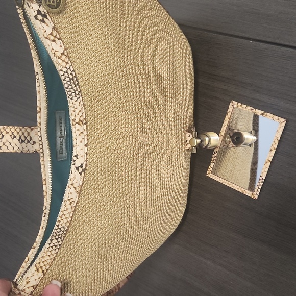 Host Pick! ERIC JAVITS - Jaqui bag with snakeskin accent NWOT - Picture 11 of 12